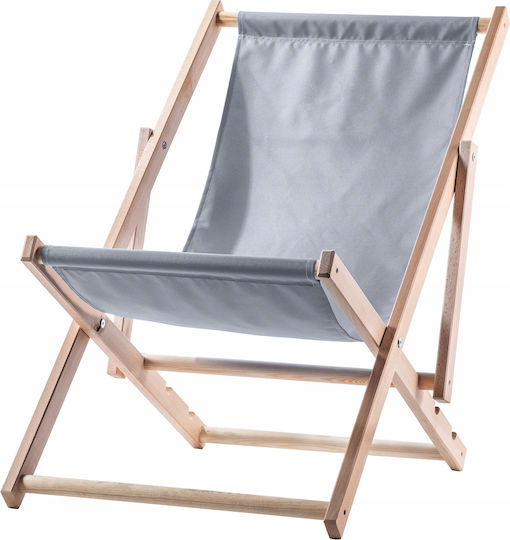 Kadax Wooden Beach Garden Folding Lounger Sturdy Comfortable