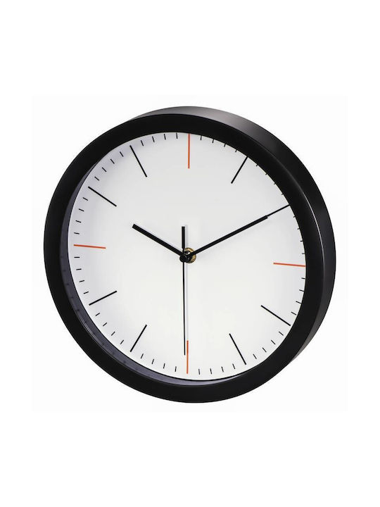 HAMA Wanduhr Schwarz Ø25cm