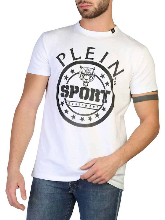 Plein Sport Herren T-Shirt Kurzarm Weiß