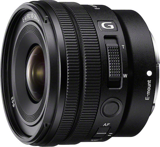 Sony Crop Φωτογραφικός Φακός 10-20mm f/4 PZ G Ultra-Wide Zoom για Sony E Mount Μαύρος