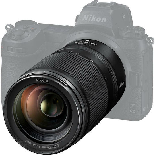 Nikon Full Frame Φωτογραφικός Φακός NIKKOR Z 28-75mm f/2.8 Wide Angle για Nikon Z Mount Μαύρος
