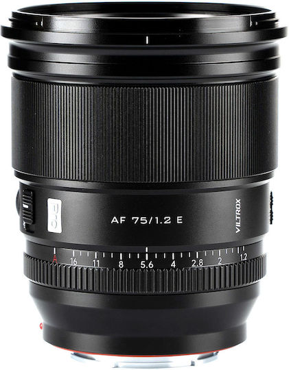 Viltrox Crop Kameraobjektiv 75mm f/1.2 AF Teleobjektiv für Sony E Mount Black