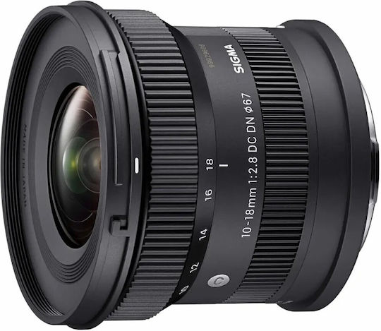 Sigma Crop Kameraobjektiv 10-18mm f/2.8 DC DN Contemporary Ultra-Weitwinkel-Zoom für Fujifilm X Mount Black