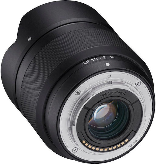 Samyang Crop Camera Lens AF 12mm f/2.0 Wide Angle for Fujifilm X Mount Black