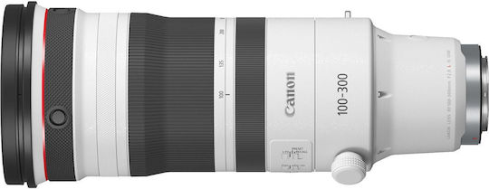 Canon Full Frame Φωτογραφικός Φακός 100-300mm Tele Zoom για Canon RF Mount Λευκός