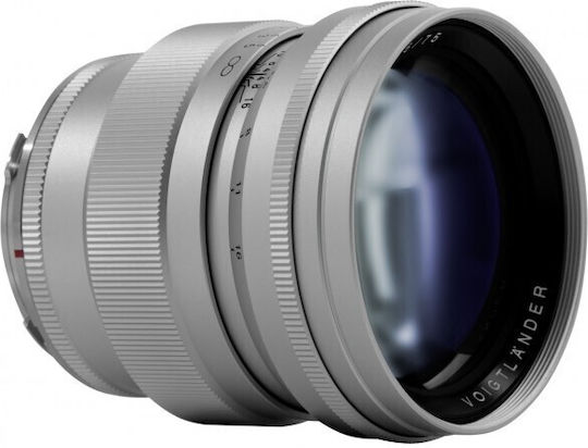 Voigtlander Φωτογραφικός Φακός Nokton 75mm f/1.5 Aspherical Σταθερός για Leica M Mount Ασημί
