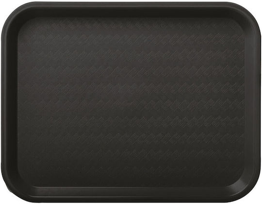 Homestyle Kunststoff Rechteckig Serviertablett Rutschfest in Schwarz Farbe 35.5x25.5cm 735164005 1Stück