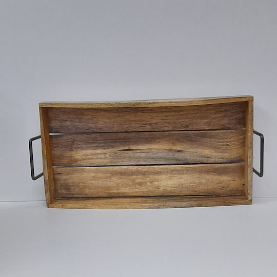 Kaemingk Holz Rechteckig Serviertablett mit Griffen in Braun Farbe 48x25cm 863569-02 1Stück Kaemingk Holz Rechteckig Serviertablett mit Griffen in Braun Farbe 48x25cm 863569-02 1Stück