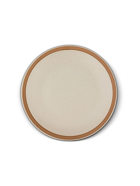 Nava Plate Desert Ceramic Beige with Diameter 20cm