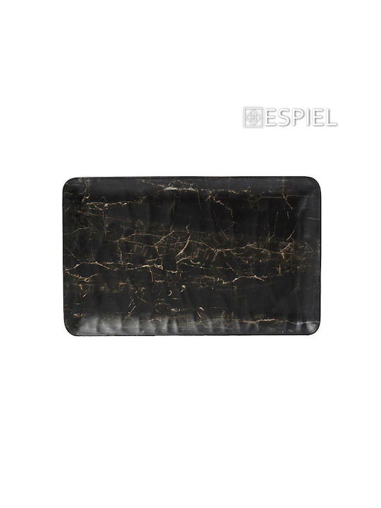 Espiel Black Wood Чиния Плитко Дърво Черен с Диаметър 26см