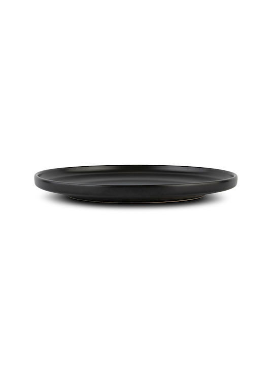 Nava Soho Farfurie Deșert Ceramică Negru cu Diametru 20cm
