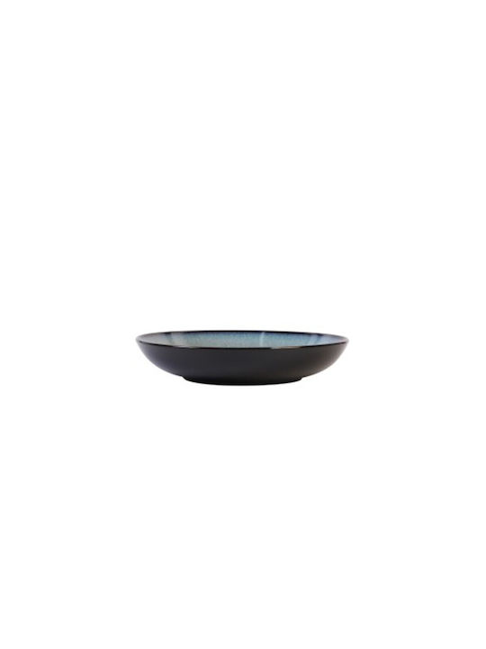 Cryspo Trio Plate Soup Ceramic Blue with Diameter 23cm