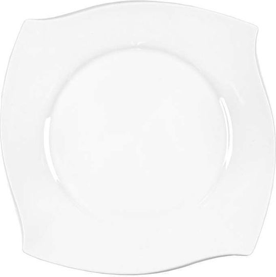 Art et Lumiere Roma Plate Shallow Square made of Porcelain White 30.5x30.5cm Art et Lumiere Roma Plate Shallow Square made of Porcelain White 30.5x30.5cm