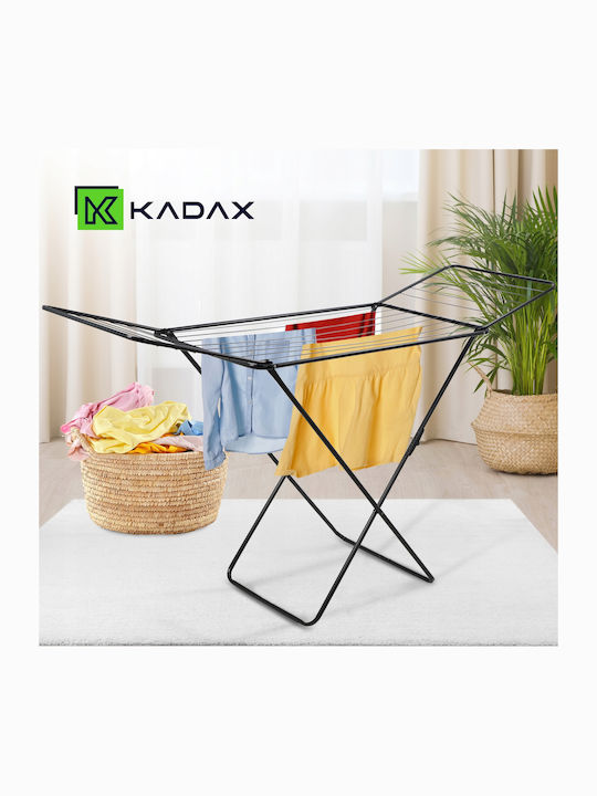 Kadax Folding Floor Clothes Drying Rack with Hanging Length 18m