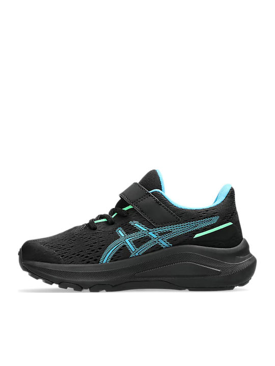 GT-1000 13 Kids Sports Shoes Running with Hoop & Loop Closure Black