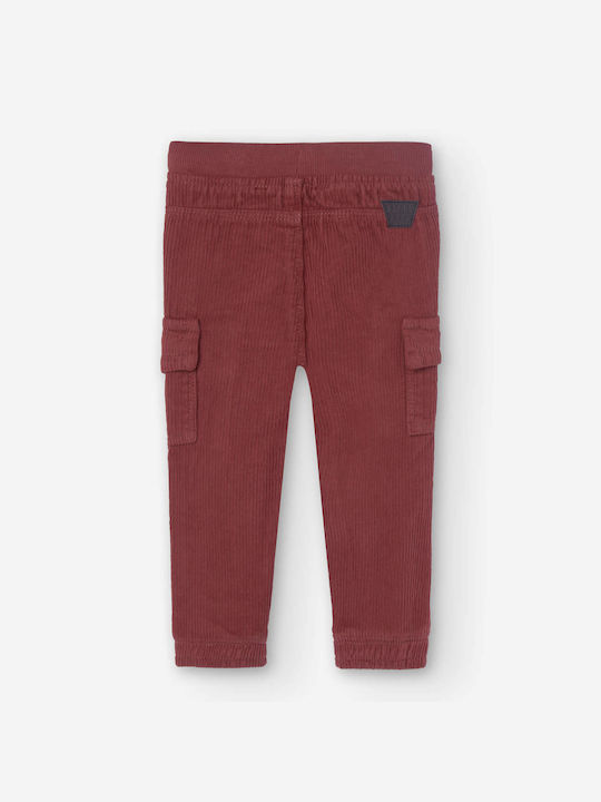 Boboli Kids Corduroy Cargo Trousers Ceramides