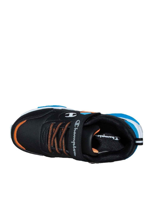 Wave Pu Kids Sneakers with Scratch & Lights Black