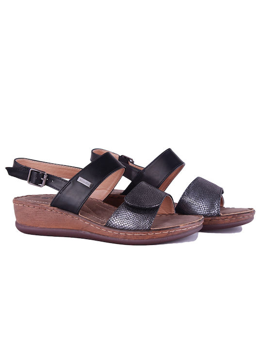 women's sandals 31109-1 BLACK