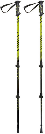 Ferrino Telescopic Aluminum Trekking Pole Stick Totem Green