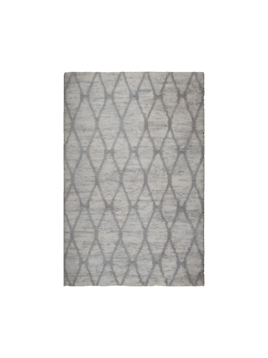 ArteLibre Fluffy 370b Rug Rectangular White Gray