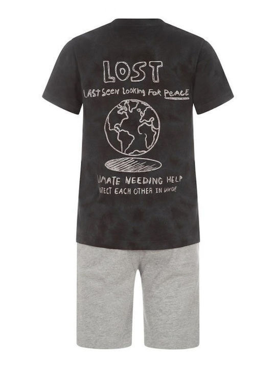 Kids' Set with Shorts Summer 2pcs Black, Grey