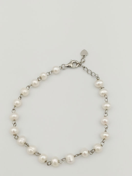 Bracelet made of Silver with Pearls