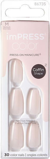 Kiss Nail Tips in Beige Color 30pcs 867350