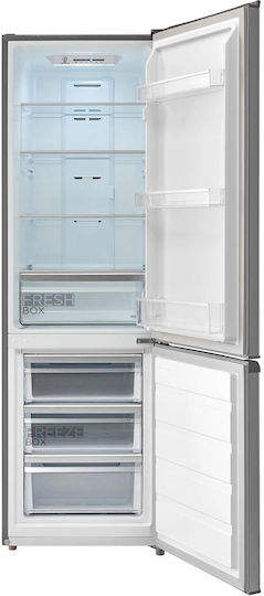 Midea Combină frigorifică 270lt NoFrost Î180xL54.5xA62.5cm. Inox MDRB380FGE02A