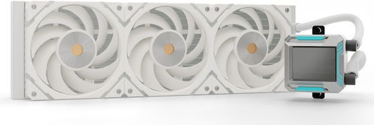 Valkyrie Syn 360 ARGB Water Cooling System AIO CPU with 3 120mm White Fans