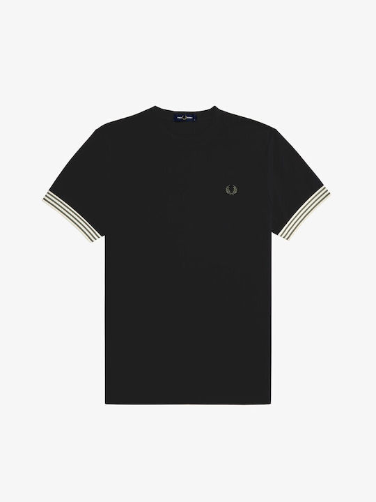 Fred Perry Men's Short Sleeve T-shirt Navy Blue