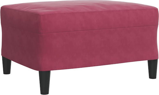 Living Room Furniture Set 3-Seater & 2-Seater & Stool Red