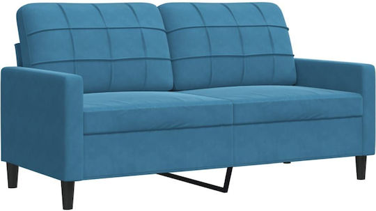 Living Room Furniture Set 3-Seater & 2-Seater & Armchair Blue