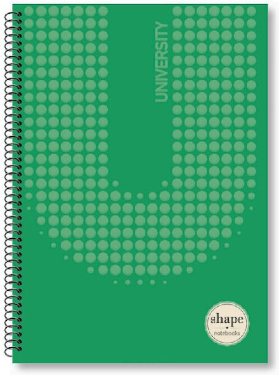 Shape Notebooks Спирал Тетрадка На райета A4 150 Листа 5 Теми Shape 1бр