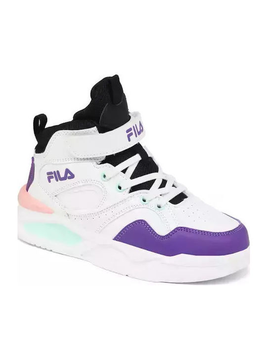 Kinder Sneakers Hoch mit Klettverschluss Weiß