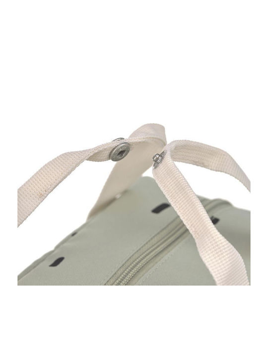Casual Mini Square Backpack Happy Prints In Light Olive