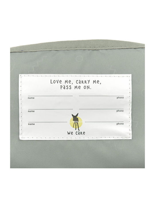 Casual Mini Square Backpack Happy Prints In Light Olive
