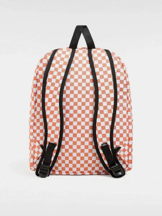 Vans Skool Check School Bag Backpack Junior High-High School in Brown color