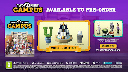 Two Point Campus Enrollment Edition PS4 Game