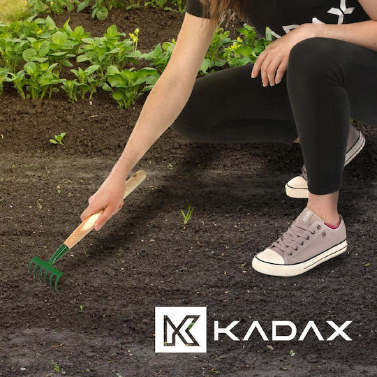 Kadax 166053 Furcă de grădină Greblă pentru gazon cu mâner
