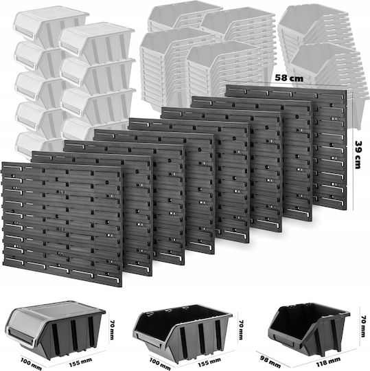 Kadax Workshop Board Wall 232x78cm 180 Pcs