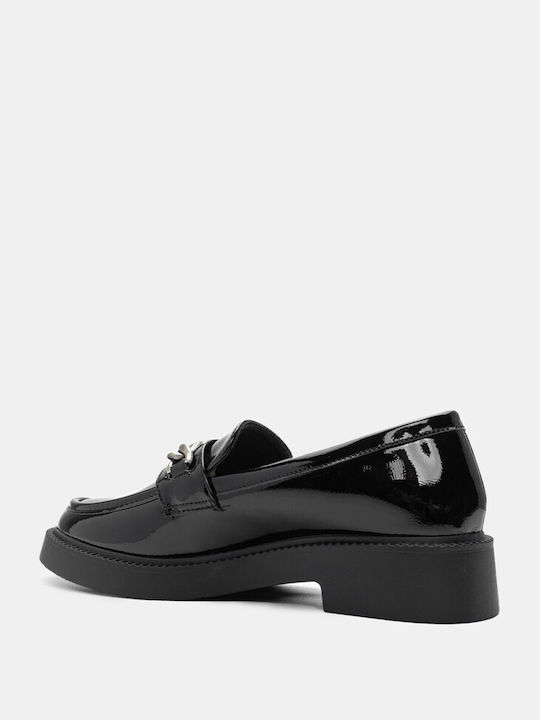 Luigi Women's Loafers in Black Color