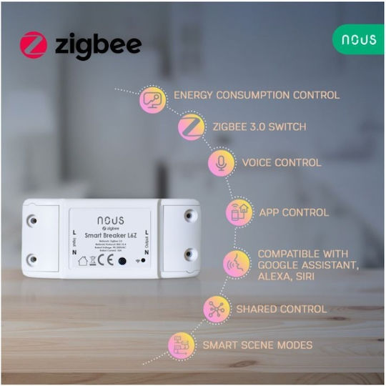 Nous Smart Switch ZigBee 10A