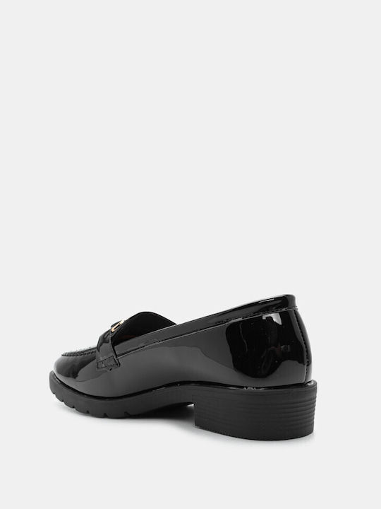 Luigi Women's Loafers in Black Color