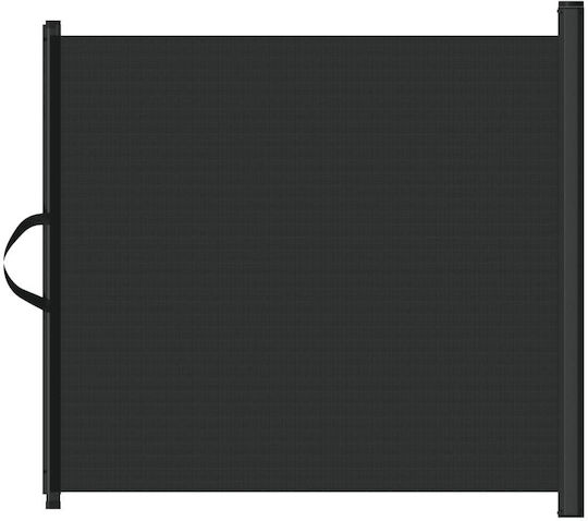 vidaXL Metallischer Hundeteiler 125x117,5cm Schwarz