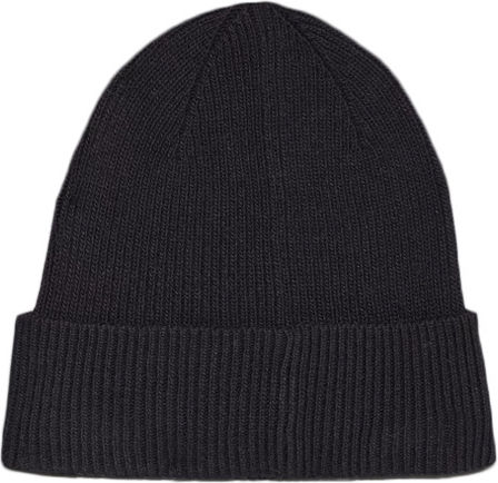 Beanie Frauen Beanie mit Rippstrick in Schwarz Farbe