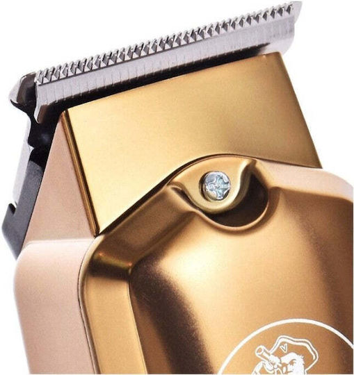 Vgr V-927 5W Kabelloser Haarschneider mit LCD-Bildschirm USB-Aufladung Gold