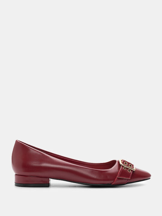 Luigi Pointy Ballerinas Burgundy