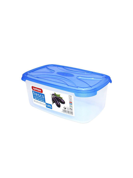 Cyclops Microwave Plastic Lunch Box Fresco Blue 1650ml