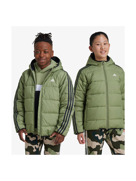 Adidas Kids Casual Jacket with Lining Khaki Padded