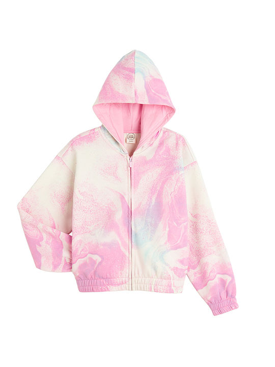 Cool Club Kids Sweatshirt Cardigan with Hood Pink